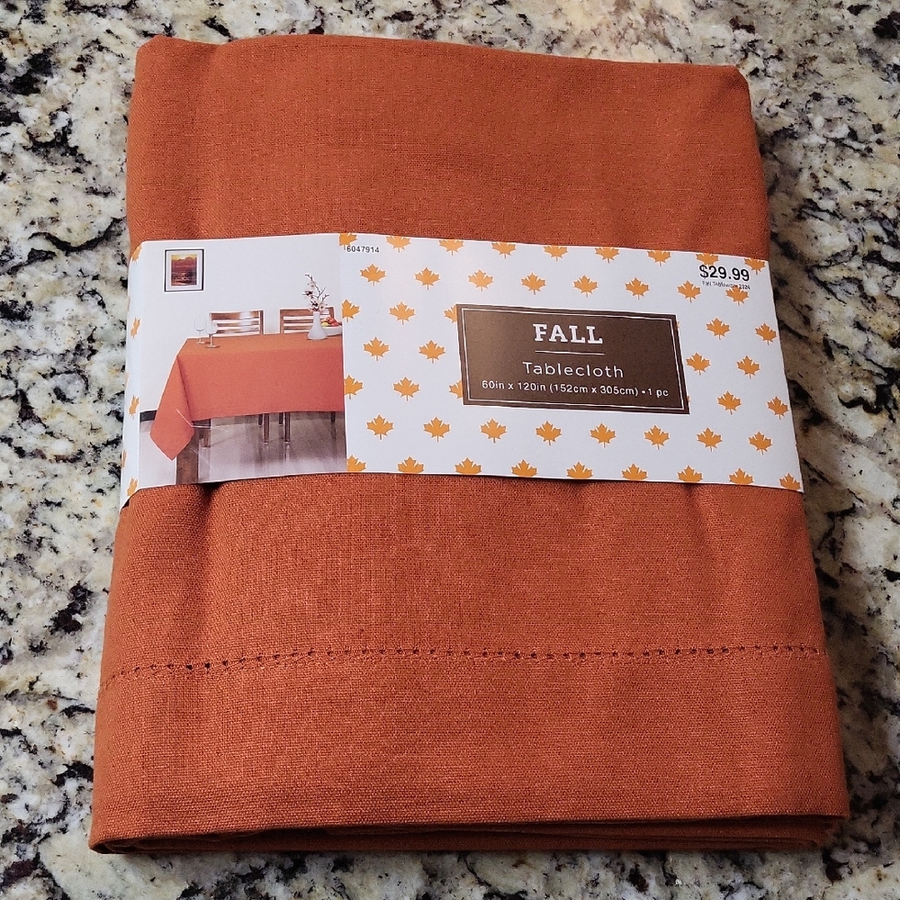 Orange Large Tablecloth